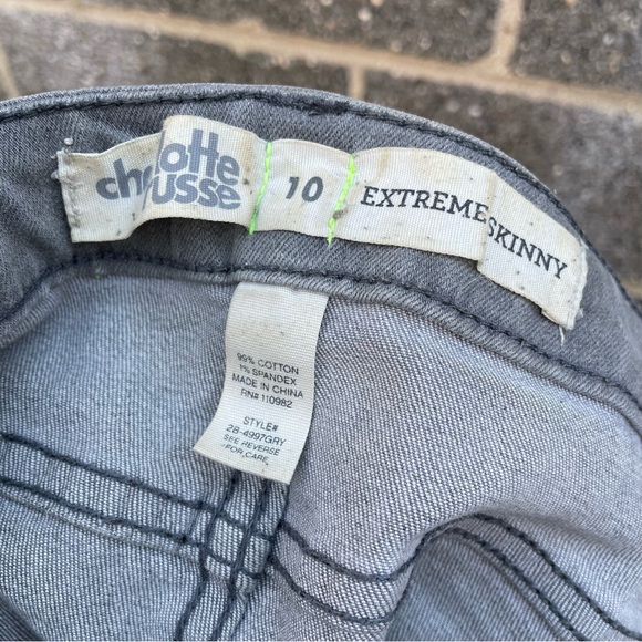 Size 10 women’s Jess gray with fade design extreme skinny - Picture 5 of 7